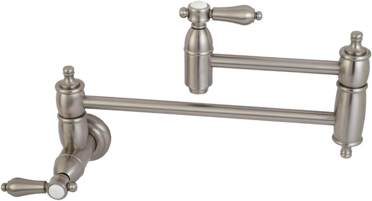 Kingston Brass KS3108AL Wall Mount Pot Filler, Polished Chrome open box