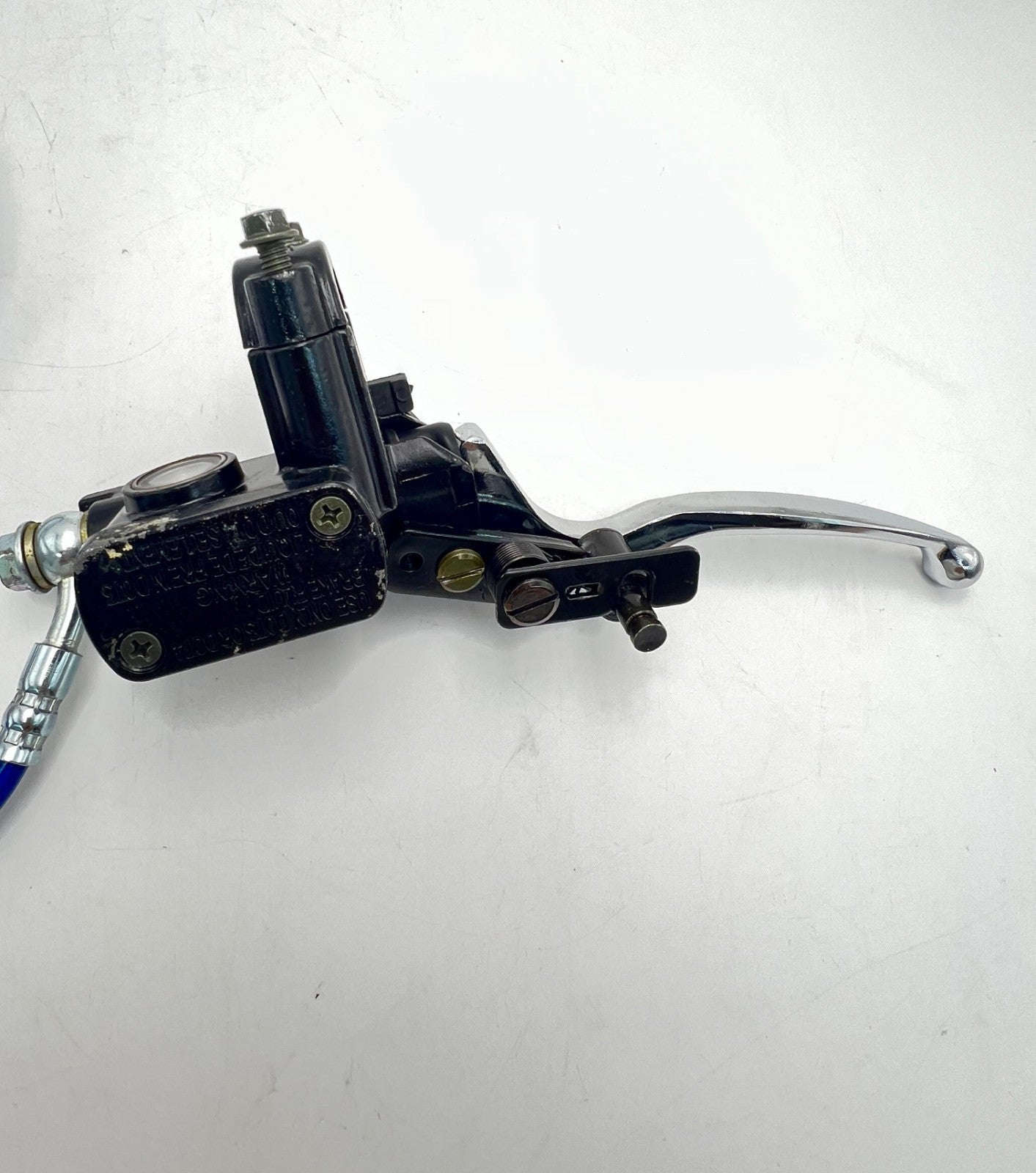 Rear Hydraulic Disc Brake Caliper Hand Brake Master Cylinder Caliper with Blue