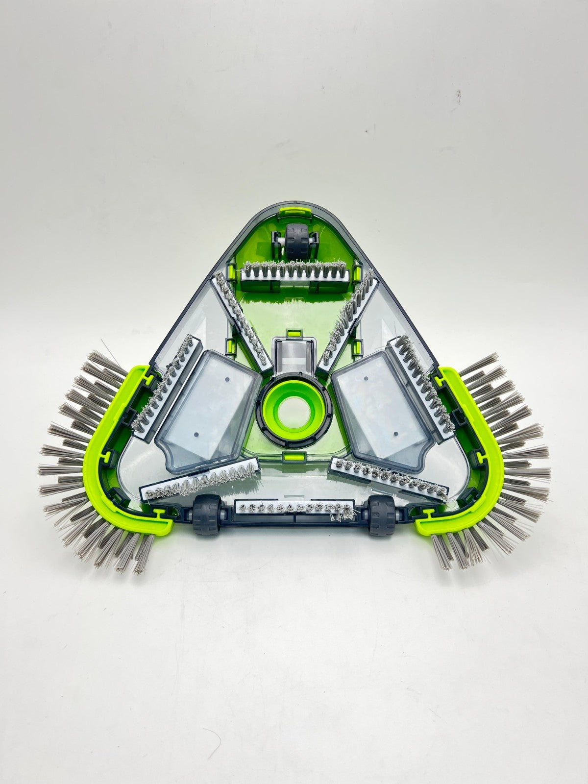 Upgrade Pool Vacuum Head with Wheels & Side Brushes, Universal Rotatable Hose...