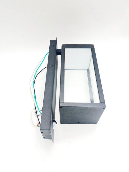 Modern Motion Sensor Outdoor Wall Light Sconce with Glass, 850LM LED, IP65 Water