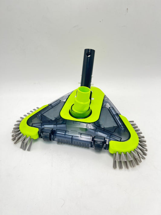 Upgrade Pool Vacuum Head with Wheels & Side Brushes, Universal Rotatable Hose...