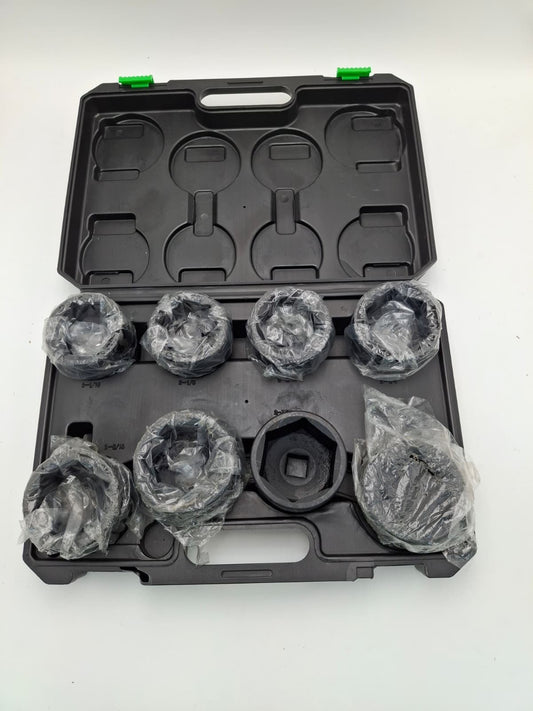 3/4" Drive 6-Point Impact Socket Set, 9-Piece Jumbo Assortment, Cr-Mo, SAE, 2...