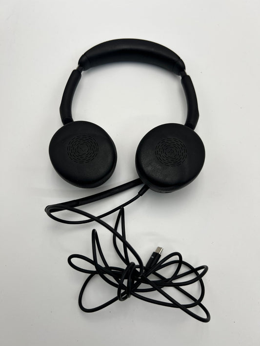 Jabra Evolve2 50 Stereo USB-C Wired On-Ear Headset, MS Teams - Black