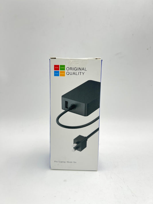 65W Charger Compatible with Microsoft Surface Pro 11, 10, 9, 8, 7+, 7, 6, 5, 4,
