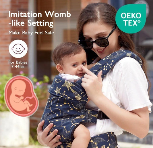 Momcozy Baby Carrier - Ergonomic, Cozy and Lightweight Carrier for 7-44lbs,