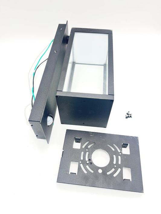 Modern Motion Sensor Outdoor Wall Light Sconce with Glass, 850LM LED, IP65 Water