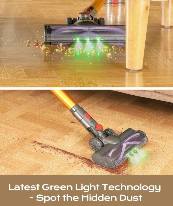 V15 Cordless Vacuum Cleaner, 45Mins Powerful Vacuum Cleaners for Home