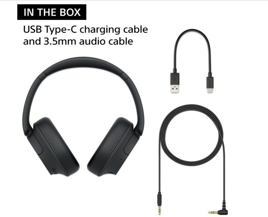 Sony WH-CH720N Wireless Over-Ear Headphones - Blue