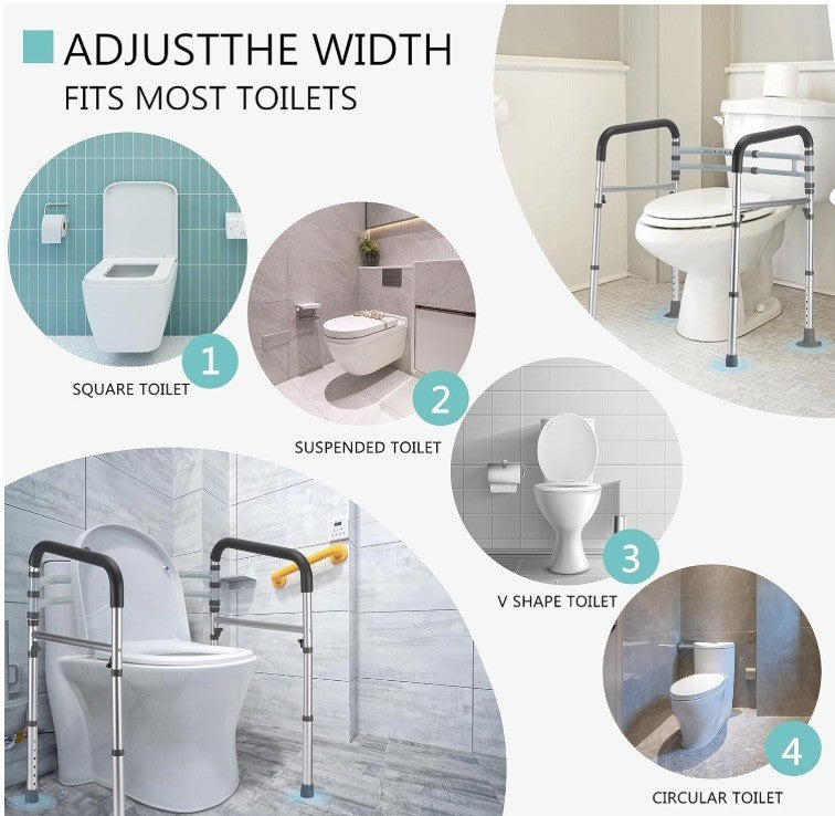 OasisSpace Stand Alone Toilet Safety Rail