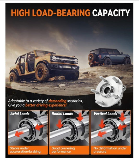 513258 (Pair) Front Wheel Bearing Hub Assembly for Scion TC