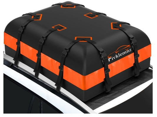 FIVKLEMNZ Car Rooftop Cargo Carrier Roof Bag Waterproof for All Top of Vehicle