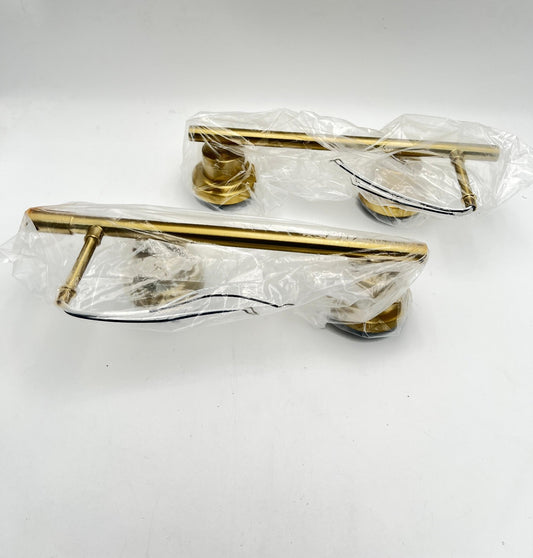 4-Light Vanity Lights, Brushed Gold Bathroom Light Fixture with Striped Texture