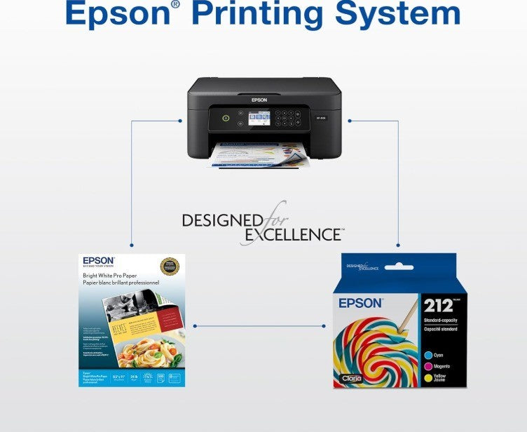 EPSON 212 Claria Ink Standard Capacity Black & Color Cartridge Combo Pack