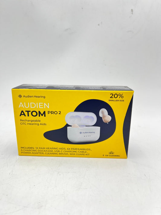 Audien ATOM PRO 2 Wireless Rechargeable OTC Hearing Aid