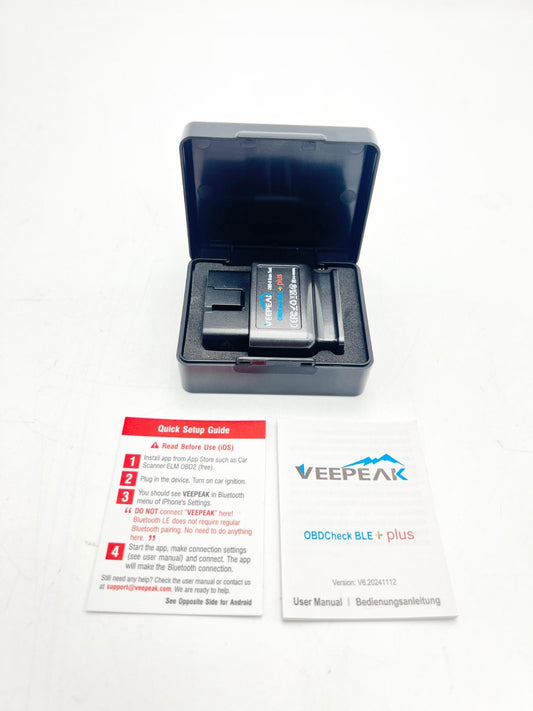 Veepeak OBDCheck BLE+ Bluetooth OBD II Scanner Wireless Car Diagnostic Scan...