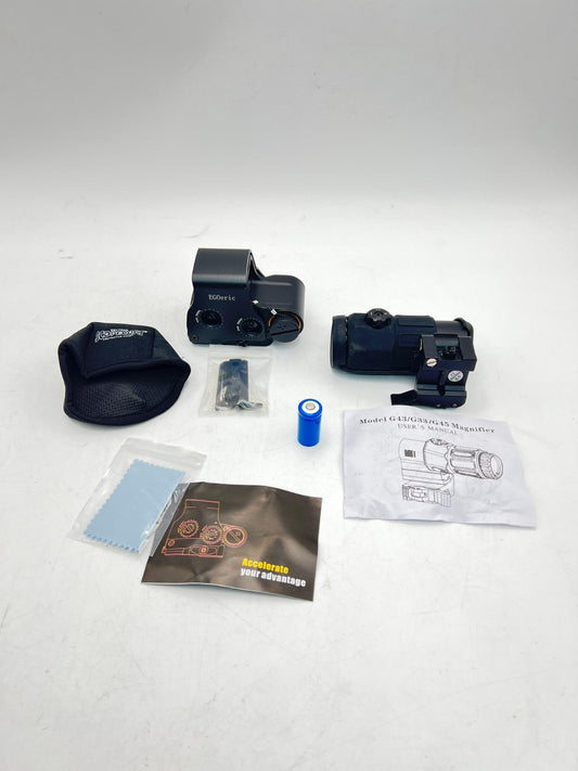 558 G45 Metal Holographic Red/Green Dot Sight Scope +Quick Release(with G45 5X M