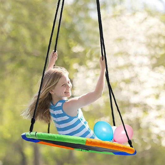 40 Inch Saucer Tree Swing, Large Rope Swing with Children Swing -Open-Box