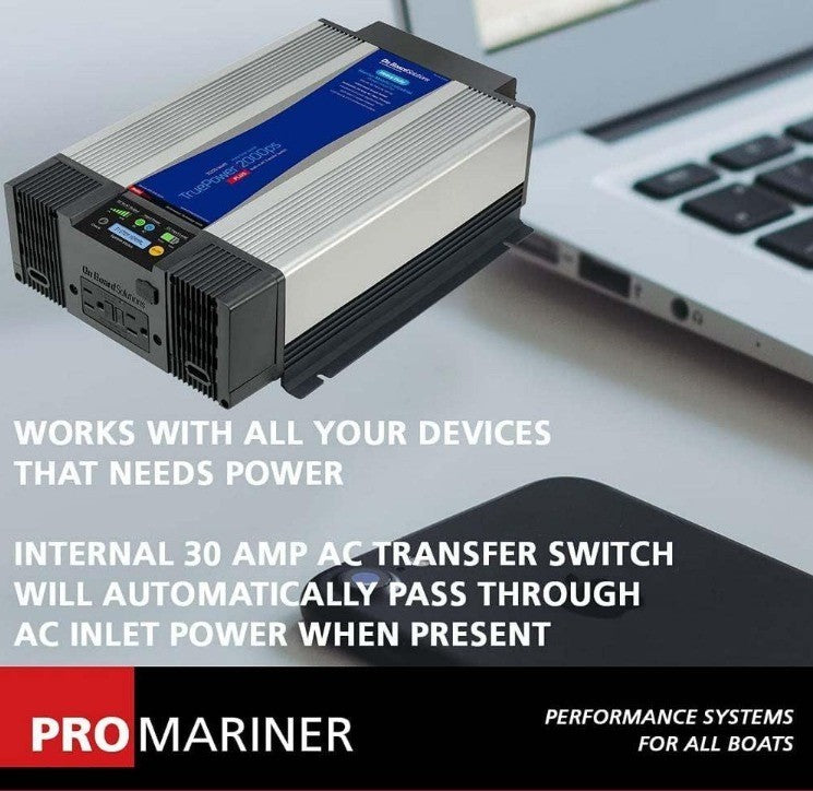 ProMariner TruePower Plus Modified Sine Wave and Pure Sine Wave Inverters, 2,000