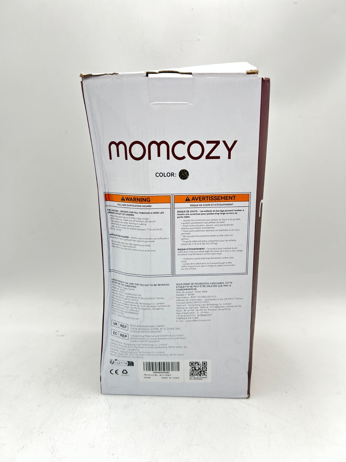 Momcozy Baby Carrier - Ergonomic, Cozy and Lightweight Carrier for 7-44lbs,