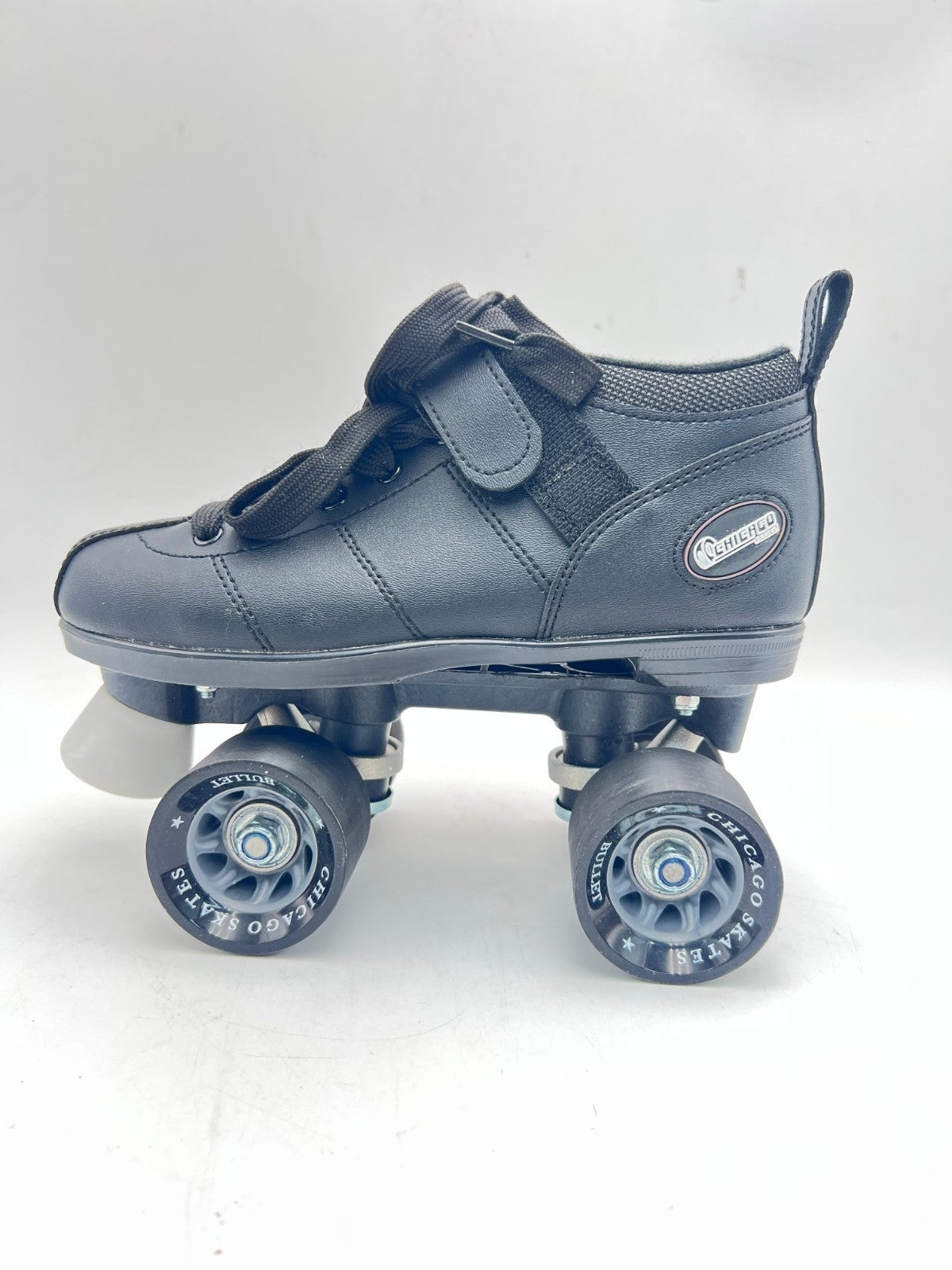 Chicago Skates Bullet Speed Quad Roller Skates, MENS, BLACK , SIZE 4