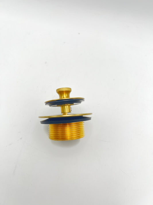 ALL METAL TIP - TOE BATHTUB DRAIN KIT WITH TWO-HOLE OVERFLOW FACEPLATE AND UNIVI