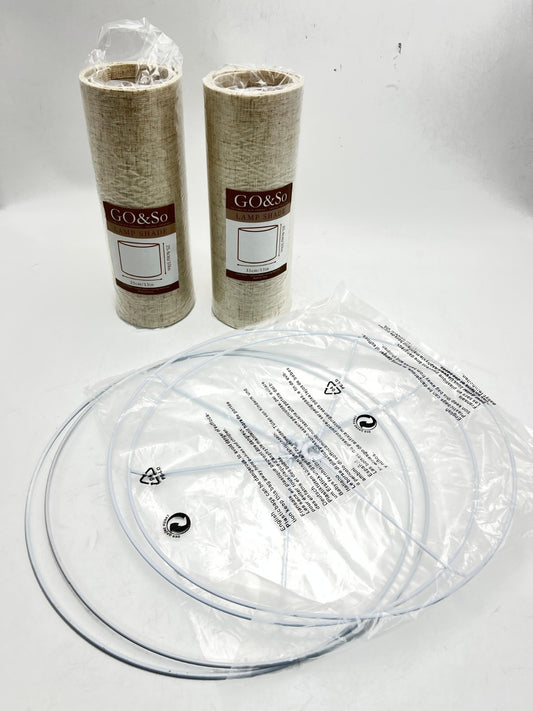 Set of 2 Drum Lampshades for Table, Floor & Bedside Lamps - 13 * 13 * 10 inch...