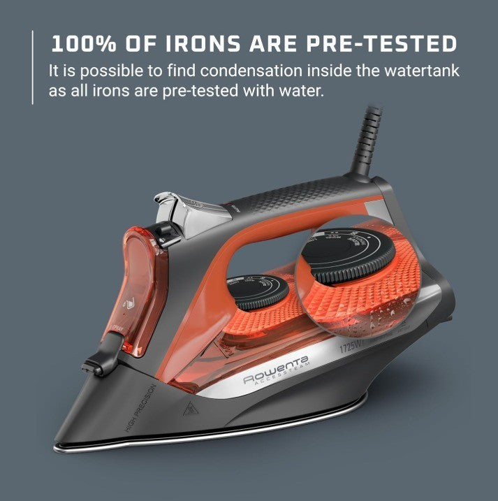 Rowenta Iron Steamer for Clothes, Stainless Steel Soleplate Steam Iron Microste