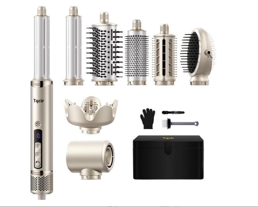 Tqcir 8-in-1 Professional Hot Air Styler&Hair Dryer Brush, Powerful Multi-Styler