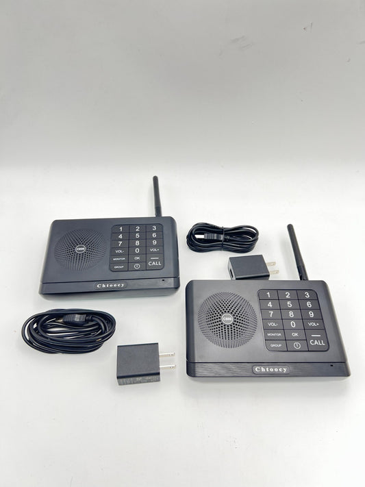 Chtoocy Full Duplex 1 Mile Range, Room to Room Communication System