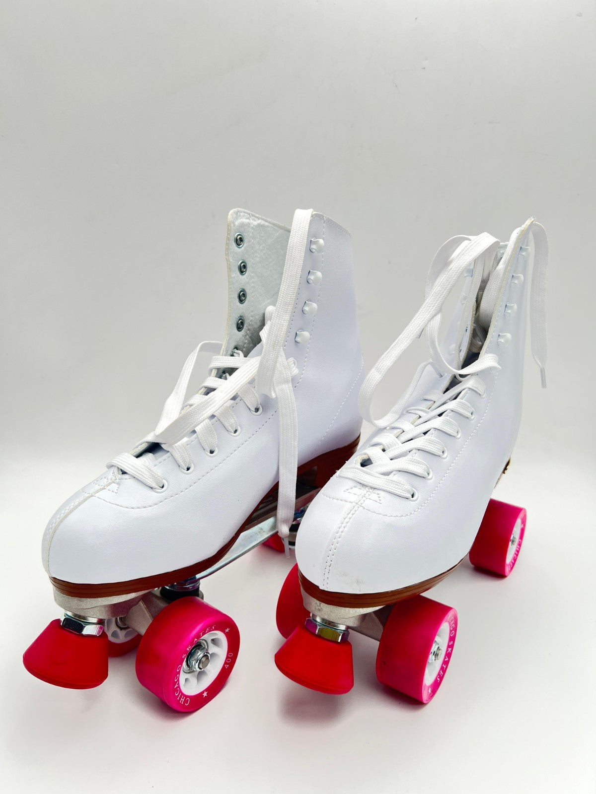Chicago Women's and Girl's Classic Roller Skates White Rink Skates size 10