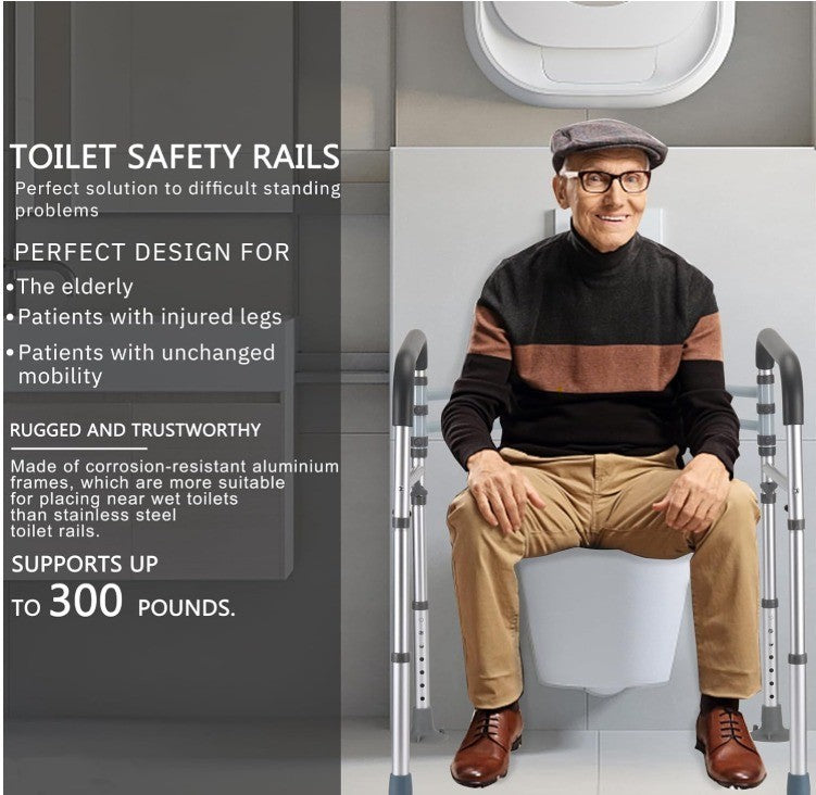 OasisSpace Stand Alone Toilet Safety Rail