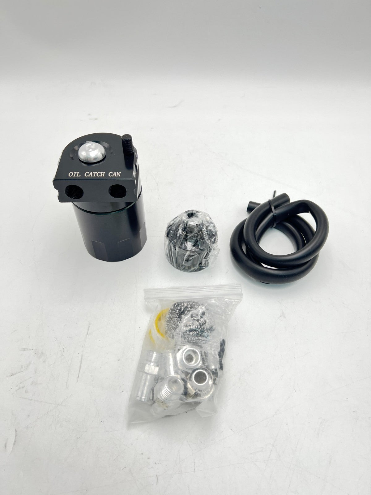 Oil Catch Can Reservoirs,Baffled Oil Catch Can Kit,300ml Oil Reservoir Tank,Oil