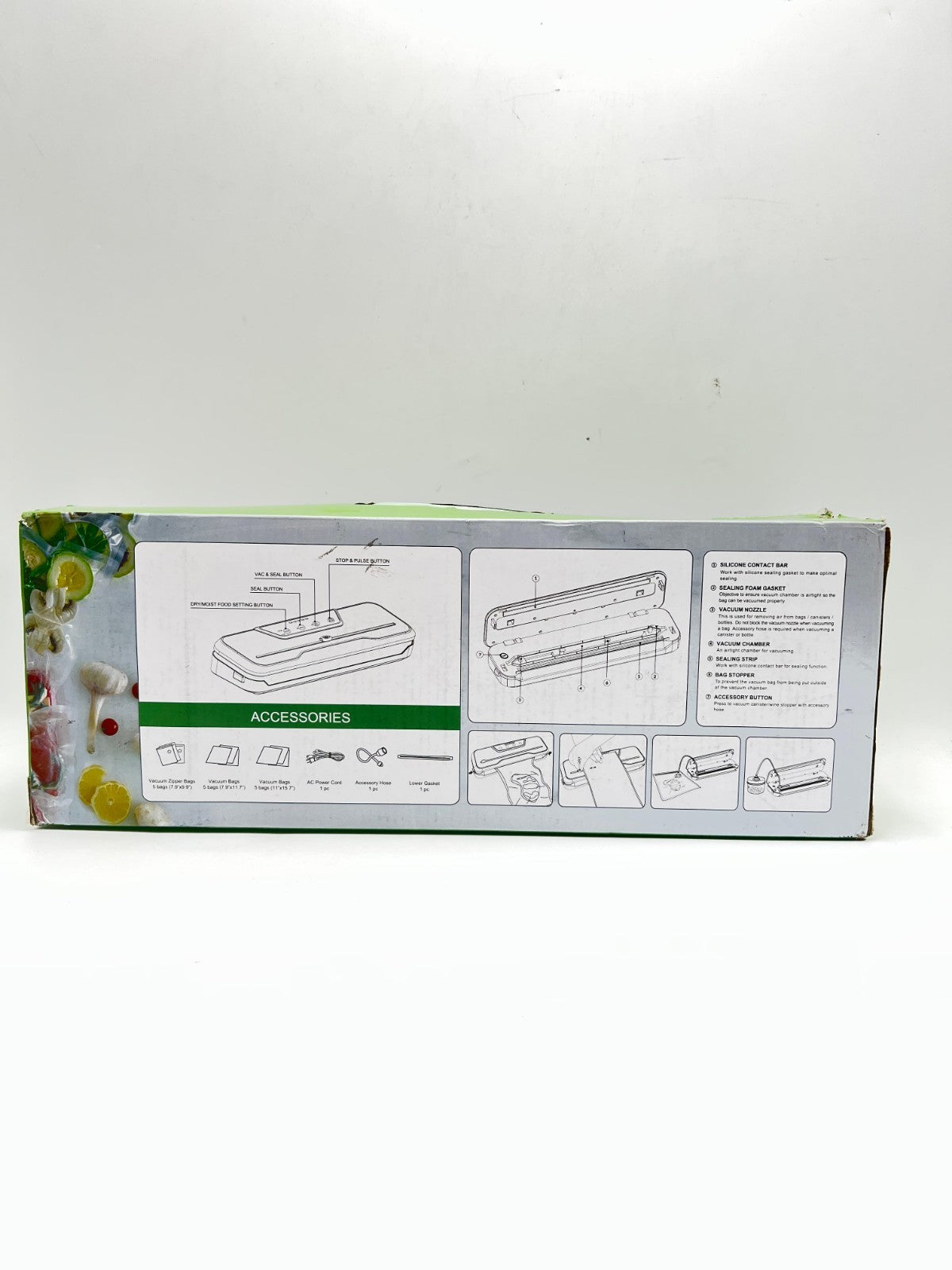 Automatic Food Vacuum Sealer Machine Beelicious Pro 80KPa 8-In-1 Food Vacuum Bag