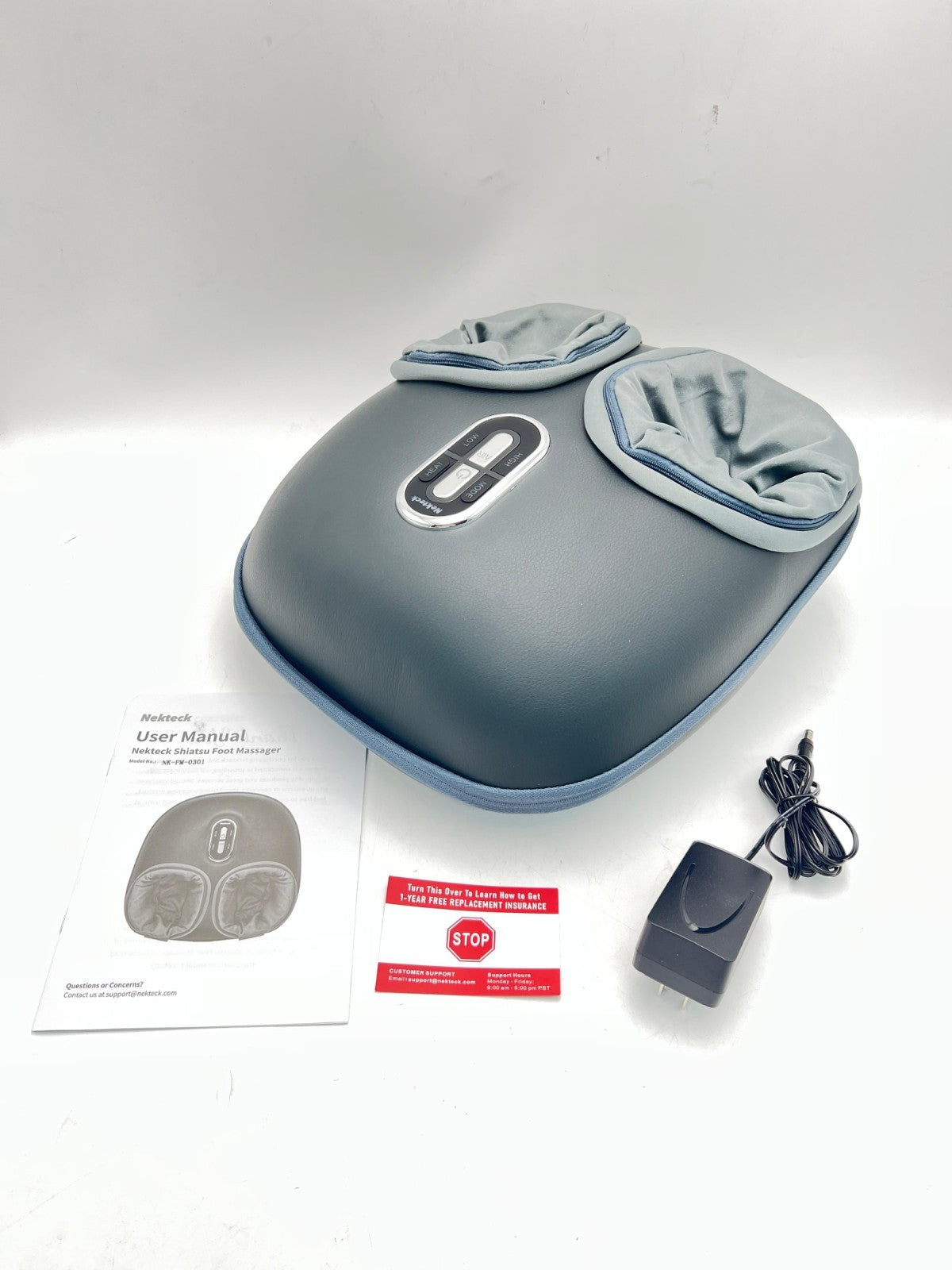 Nekteck Foot Massager with Heat Therapy, Deep Kneading & Air Massage