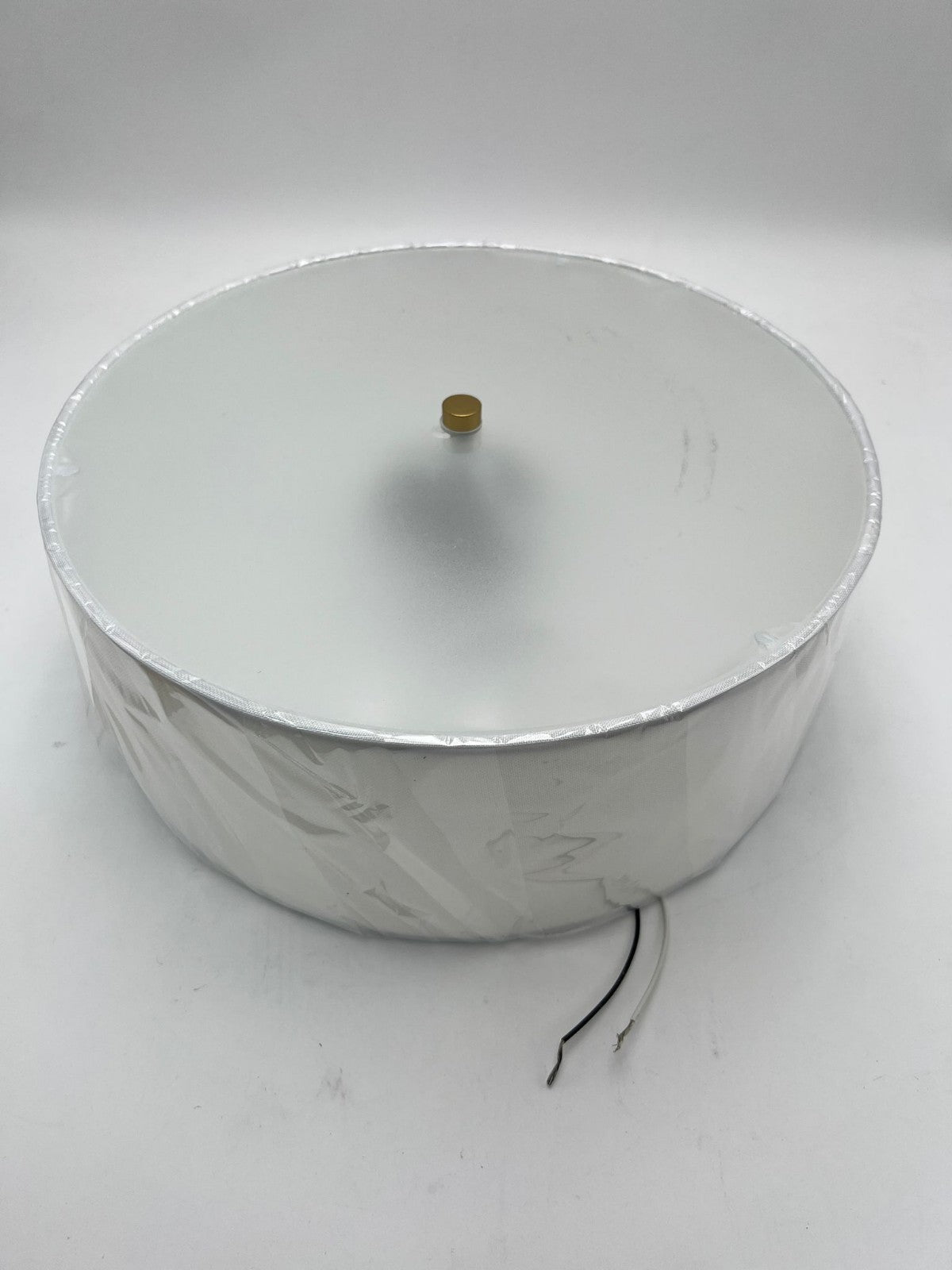 Modern LED Brass Ceiling Light Fixture Dimmable 3000K-5500K Semi-Flush Mount