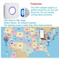 WiFi Smart Bed Sensor Alarm and Fall Prevention for Elderly/Adults/Seniors, Deme