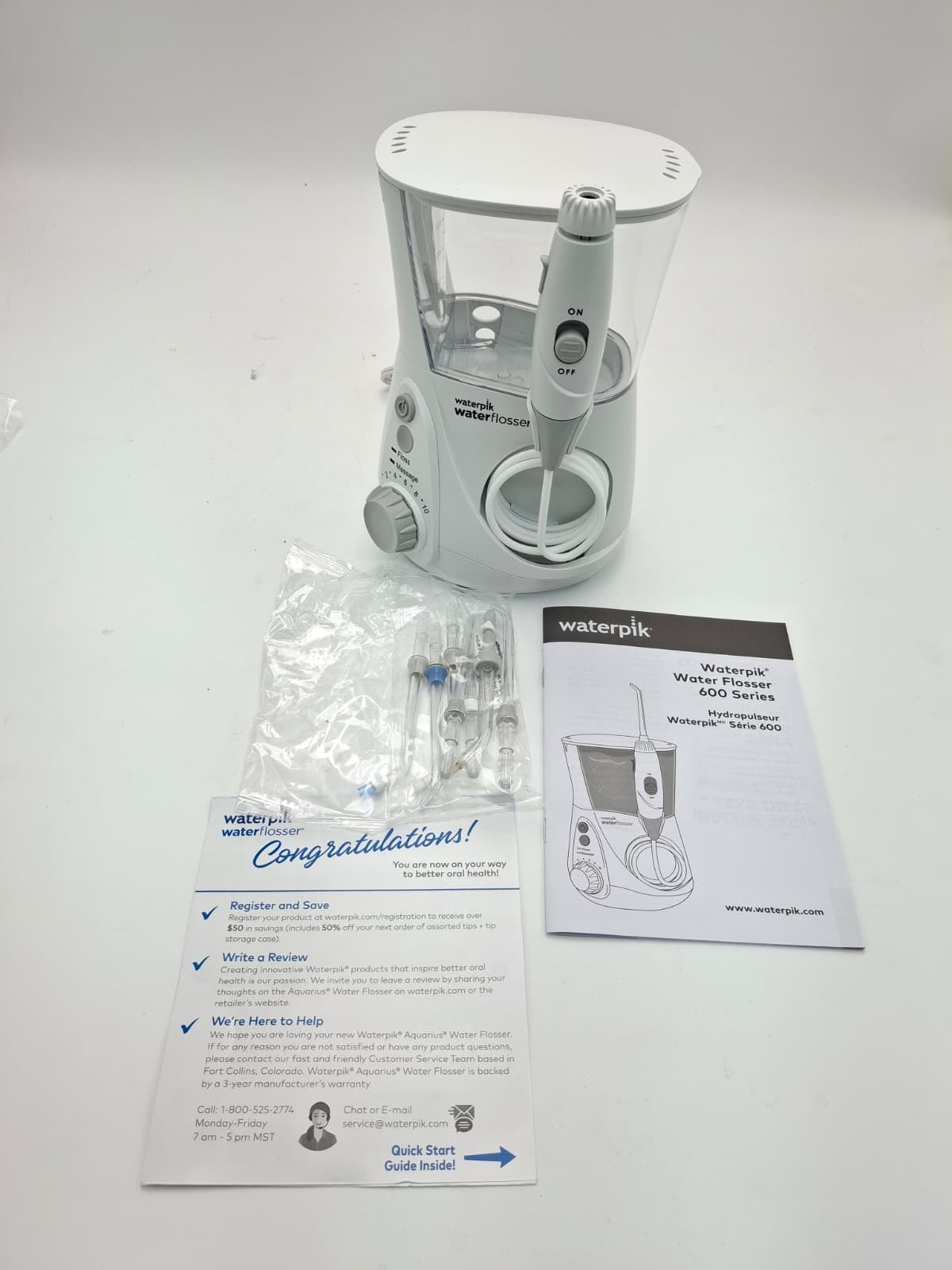 Waterpik WP-662 Aquarius Professional Waterflosser - white