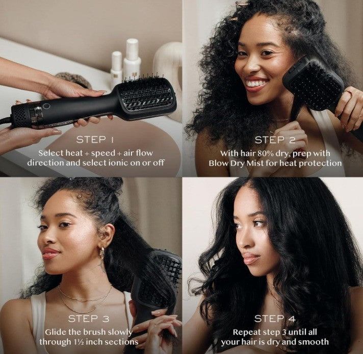 KRISTIN ESS HAIR VOLUMIZING BLOW DRYER BRUSH BLOWOUT HAIR STRAIGHTENING BRUSH