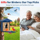 Smart Bird Feeder with AI Camera Solar-powered Recognize 10,000+ Species Blue