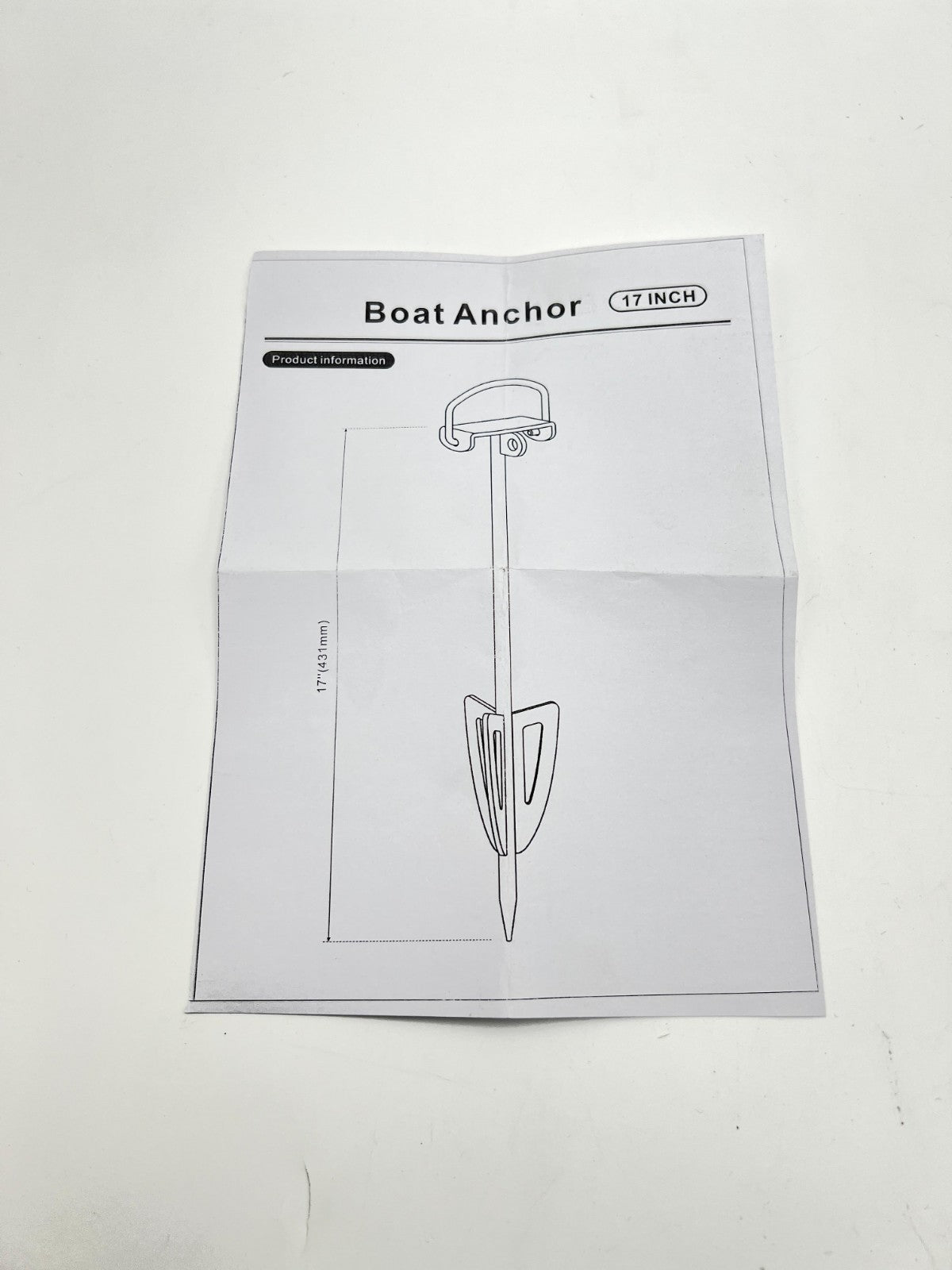 LIFEWELL 17 BOAT ANCHOR BEACH TRIANGULAR ARROW TYPE