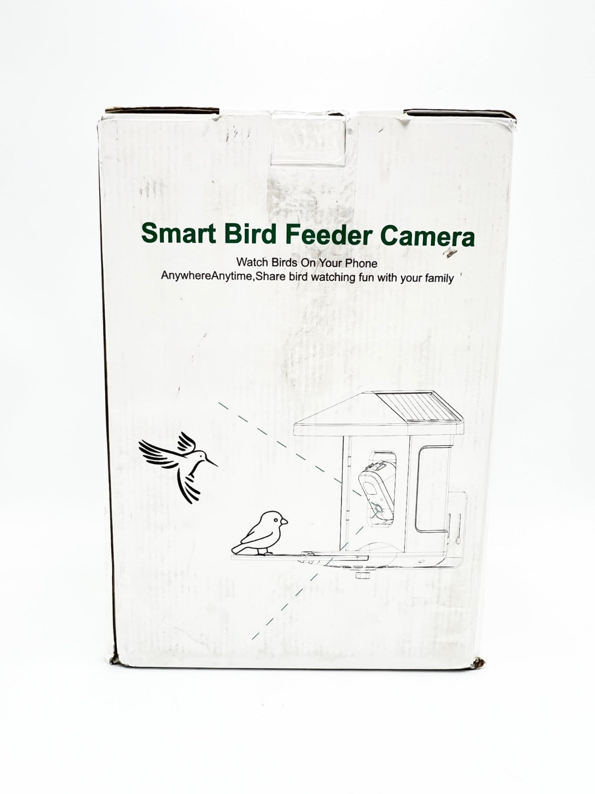 Smart Bird Feeder with AI Camera Solar-powered Recognize 10,000+ Species Blue