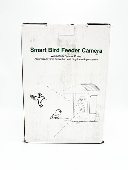 Smart Bird Feeder with AI Camera Solar-powered Recognize 10,000+ Species Blue