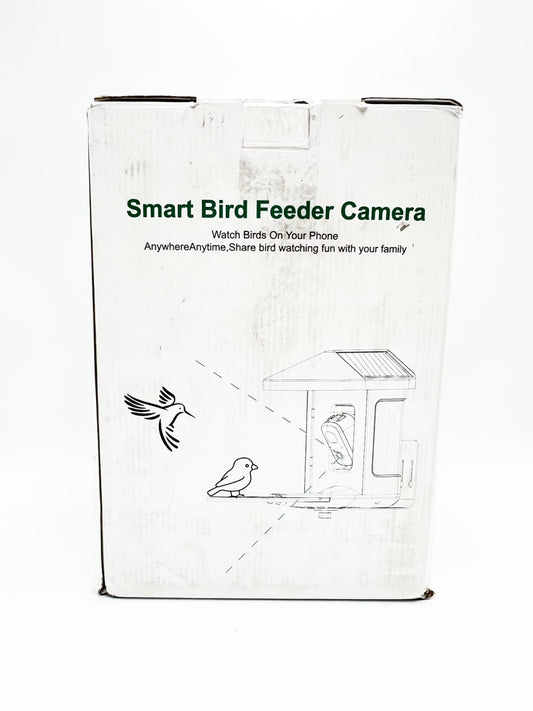 Smart Bird Feeder with AI Camera Solar-powered Recognize 10,000+ Species Blue