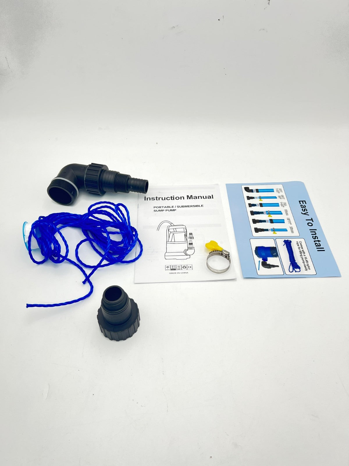 Sump Pump 1.1HP Submersible Clean Dirty Water Pump 5000GPH Portable Draining ...
