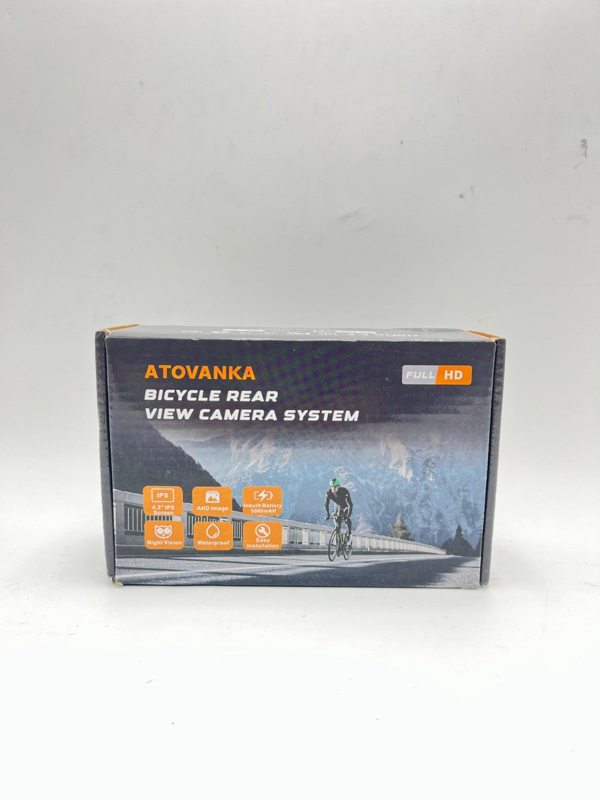 Bicycle Rear View Camera with Sunshade 4.3''HD 1080P Monitor