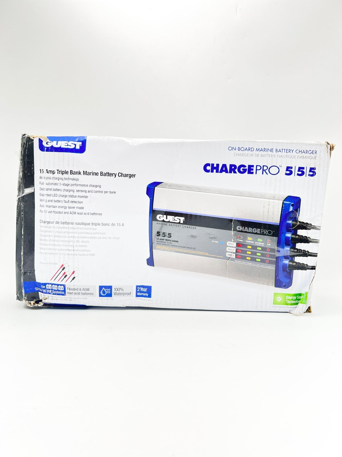 Guest 2713A Guest On-Board Battery Charger 15A / 12V; 3 Bank; 120V Input
