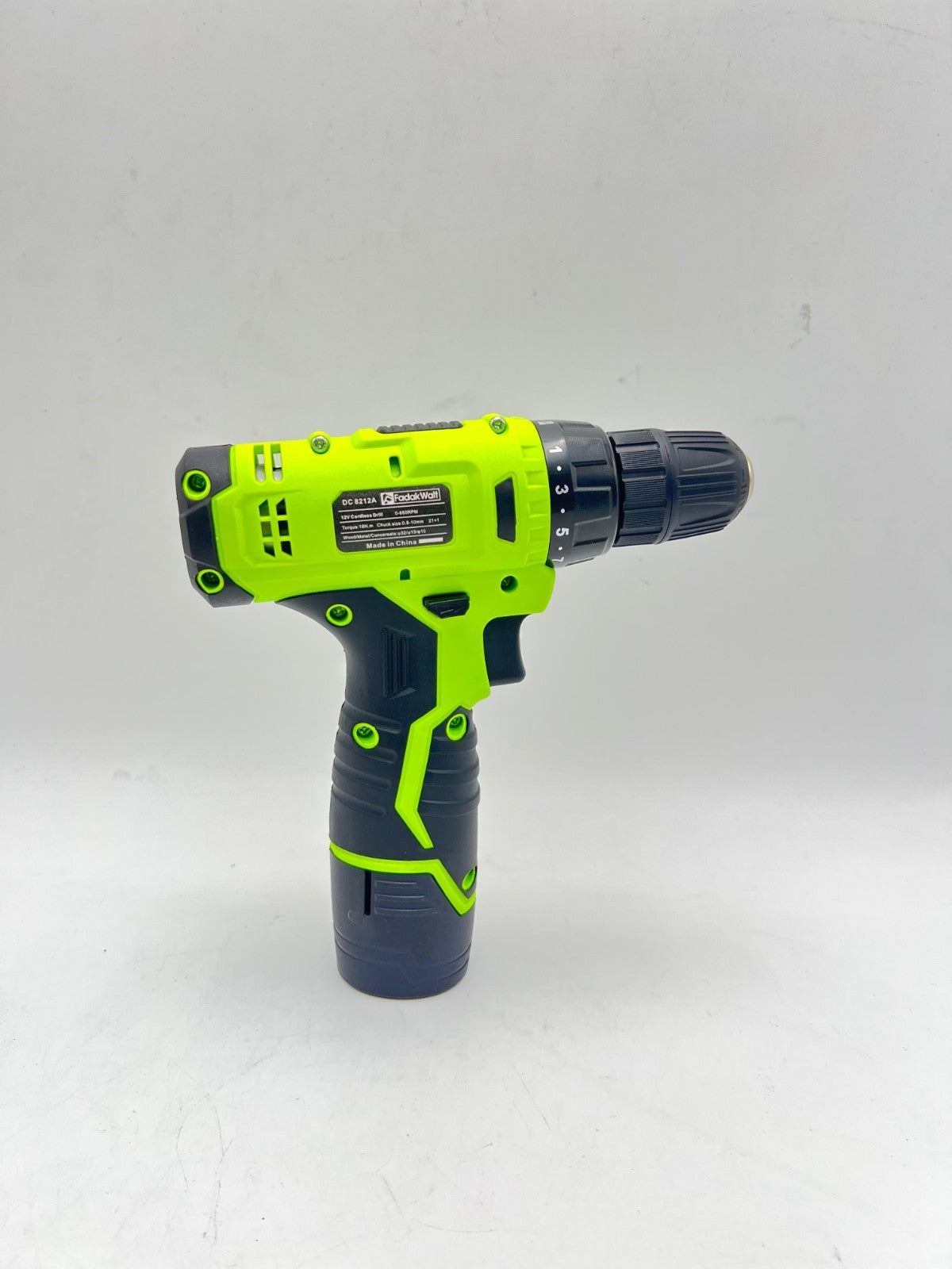 FadakWalt 12V Cordless Drill Set DC8212A—LED, 0–650 RPM, 19 Nm—NEW