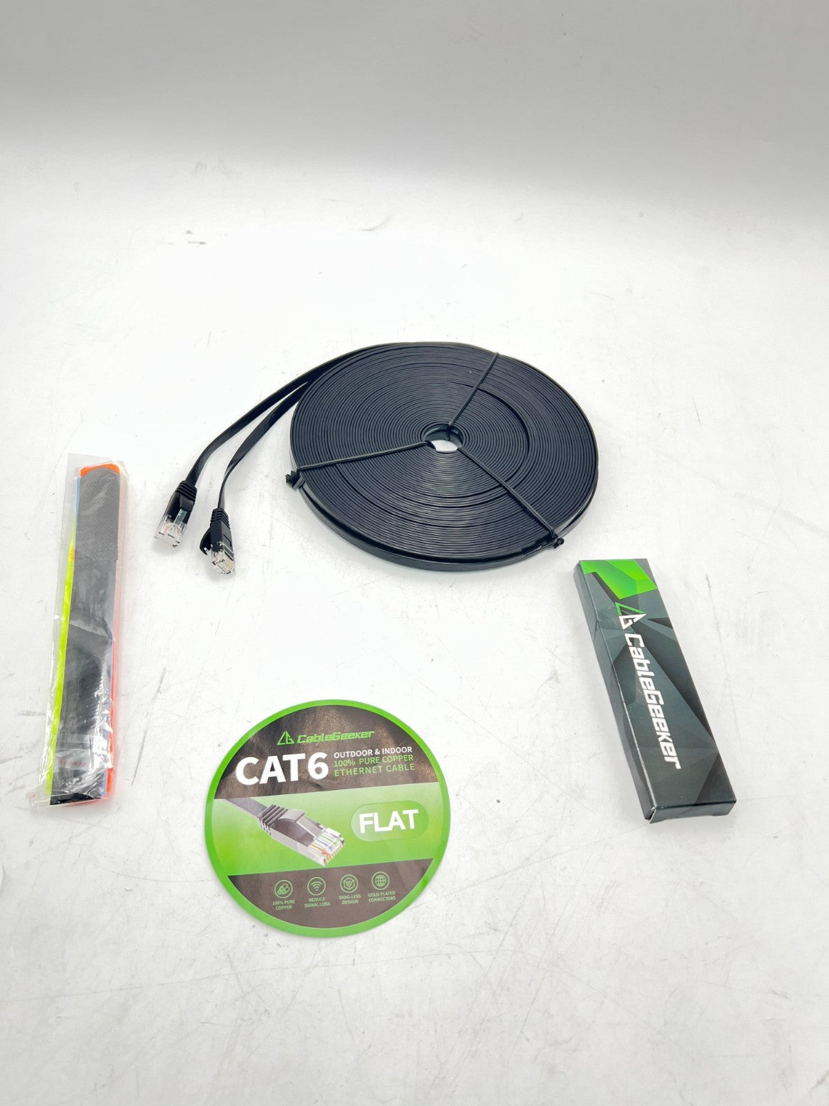 Cat 6 Ethernet Cable 100 ft, Indoor&Outdoor, High Speed 10Gbps Internet Network
