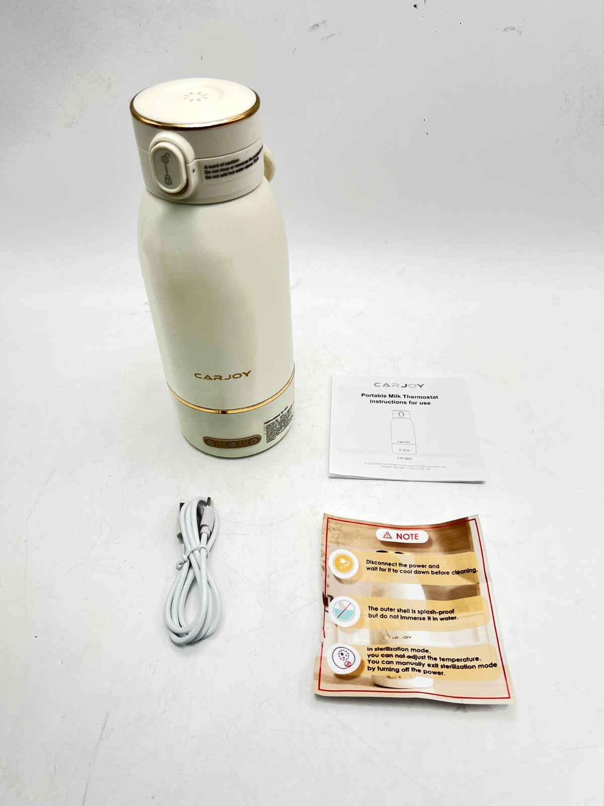Cordless Portable Bottle Warmer, 17oz Big Capacity Travel Warmer for Breastmilk