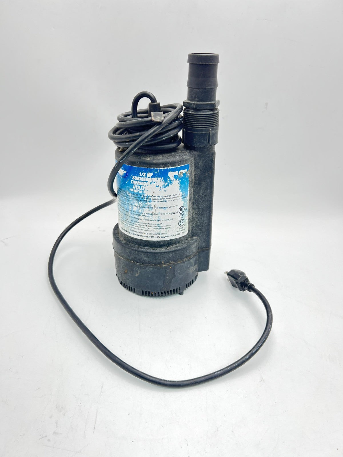 Superior Pump 91330 2400GPH Thermoplastic Submersible Utility Pump with